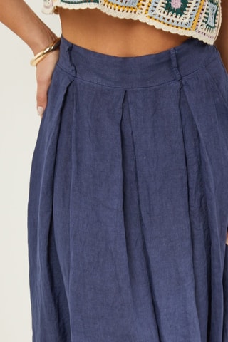 Falda  -  100 % lino - 