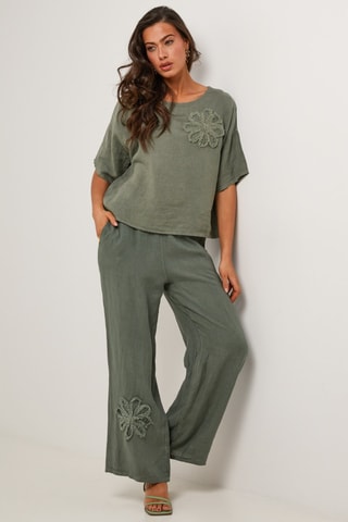 Pantalón de lino  -  100 % lino - 