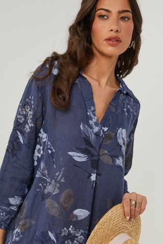 Vestido  -  100 % lino - 