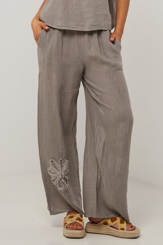 Pantalón de lino  -  100 % lino - 