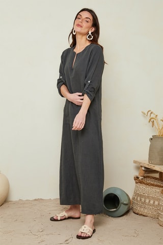 Vestido largo  -  100 % lino - 