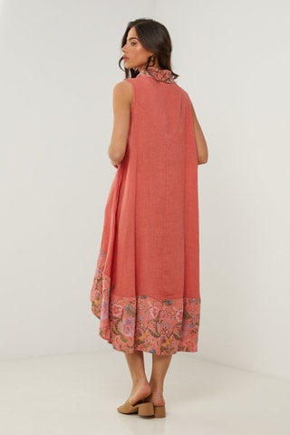 Vestido  -  100 % lino - 