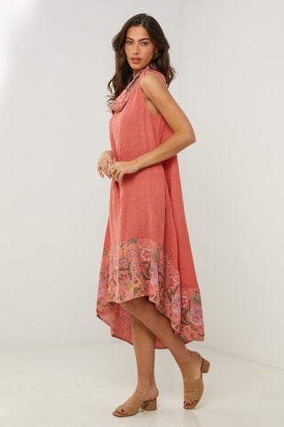 Vestido  -  100 % lino - 