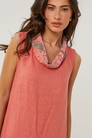 Vestido  -  100 % lino - 