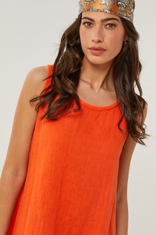 Vestido  -  100 % lino - 