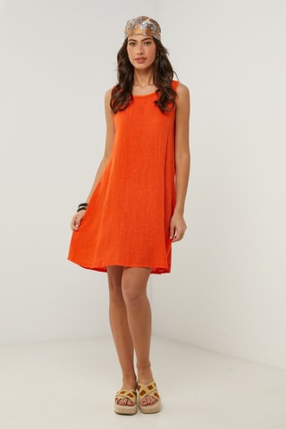 Vestido  -  100 % lino - 