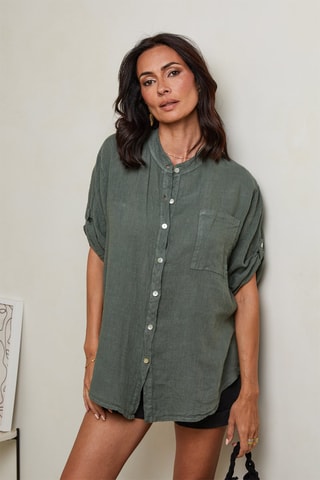 Camisa  -  100 % lino - 