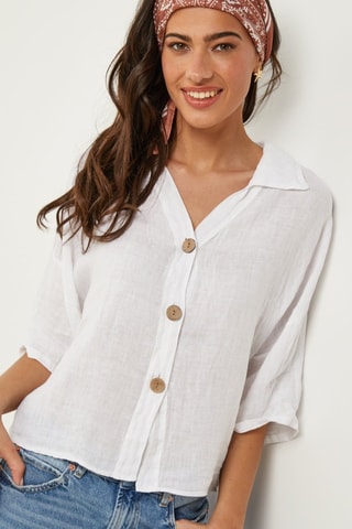 Camisa  -  100 % lino - 