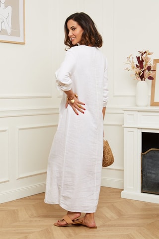 Vestido largo  -  100 % lino - 