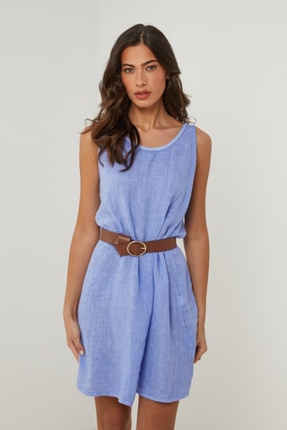 Vestido  -  100 % lino - 