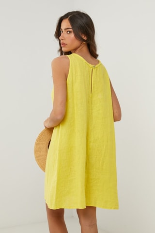 Vestido  -  100 % lino - 