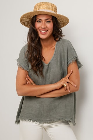 Top de lino  -  100 % lino - 