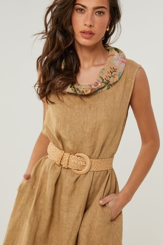 Vestido  -  100 % lino - 