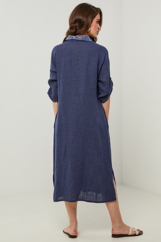 Vestido camisero - 100 % lino - 