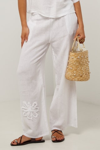 Pantalón de lino  -  100 % lino - 