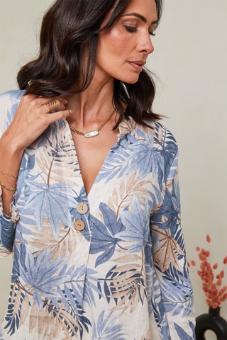 Túnica  -  100 % lino -  y 