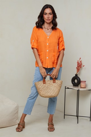 Camisa  -  100 % lino - 