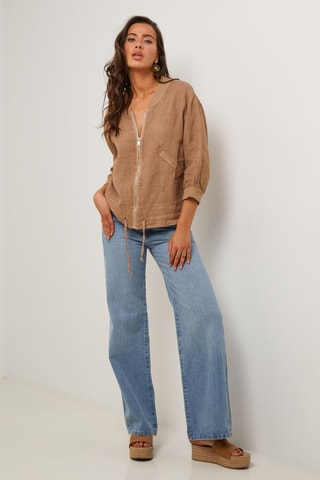 Chaqueta  -  100 % lino - 