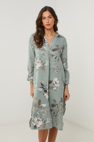 Vestido  -  100 % lino - 