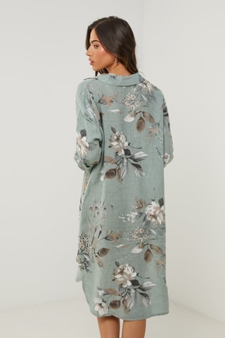 Vestido  -  100 % lino - 