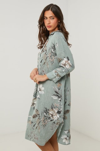 Vestido  -  100 % lino - 