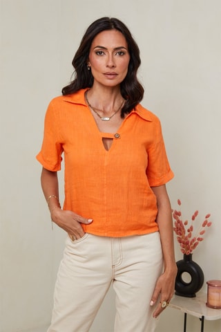 Top  -  100 % lino - 