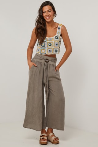 Pantalón de lino  -  100 % lino - 