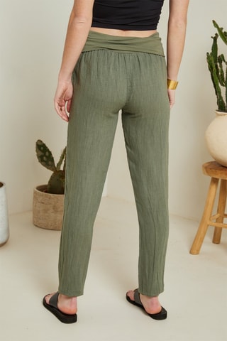 Pantalón casual  -  100 % lino - 