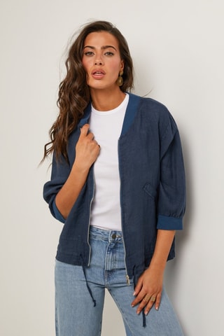 Chaqueta  -  100 % lino - 