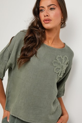 Top de lino  -  100 % lino - 