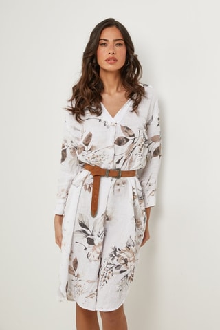 Vestido  -  100 % lino - 