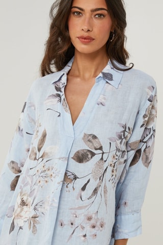 Vestido  -  100 % lino - 