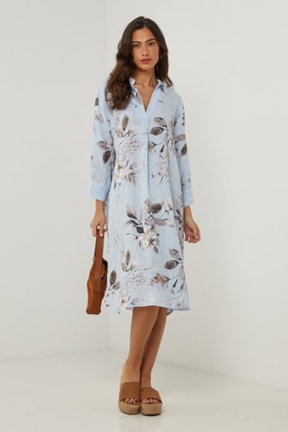 Vestido  -  100 % lino - 