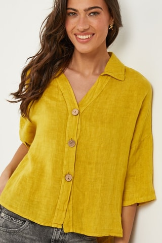 Camisa  -  100 % lino - 