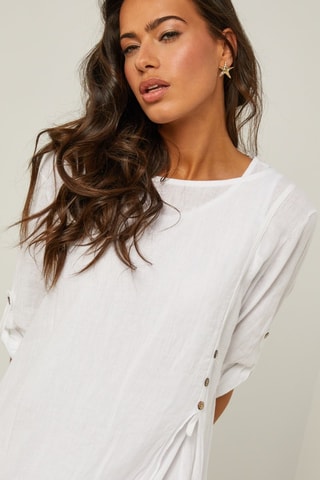 Vestido largo de lino  -  100 % lino - 