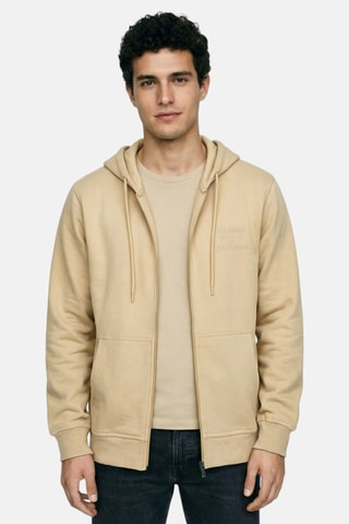 Sweat à capuche - Beige