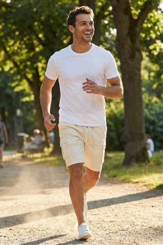 Bermuda cargo - Écru