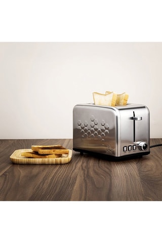 Tostadora de acero inoxidable - 815 W - 2 ranuras extranchas - 