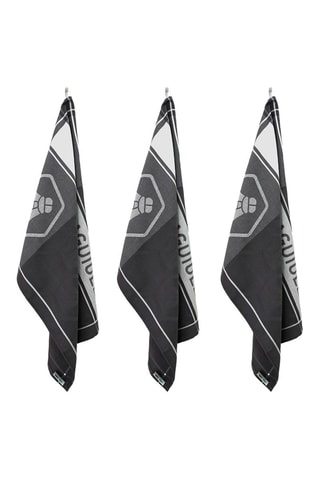 3 paños de algodón egipcio Collection Miel - Negro - 