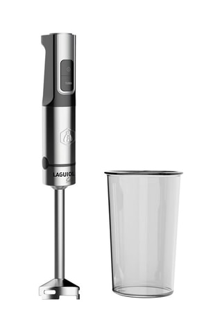 Batidora de mano y vaso - 1200 W - 800 ml - Negro y plateado