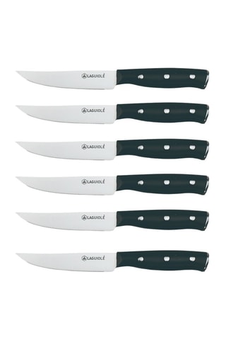 6 cuchillos chuleteros de acero inoxidable Gleam - 22 cm