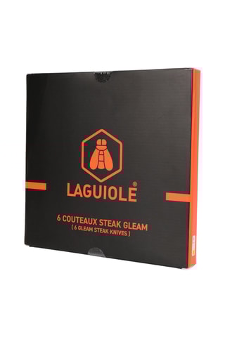 6 cuchillos chuleteros de acero inoxidable Gleam - 22 cm