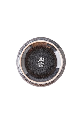 4 tazas de gres - Carbón - 7,2 x 7,5 cm