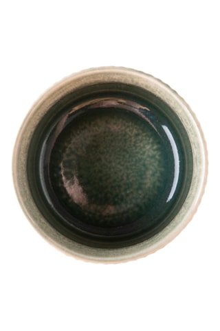 4 tazas de gres - Jade - 7,2 x 7,5 cm