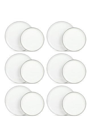 Vajilla de porcelana Selene - 12 piezas