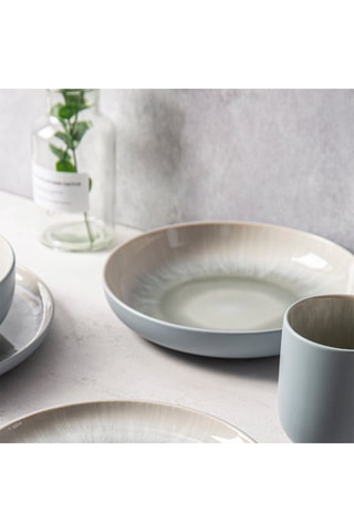 6 platos hondos de gres - 22 cm