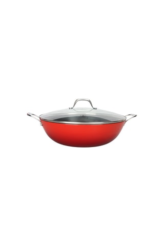 Wok con tapa de metal fundido Airlon - 36 cm