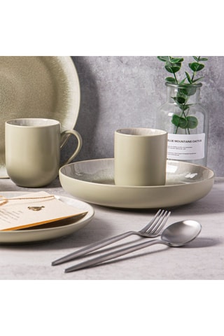 6 platos hondos de gres - 22 cm