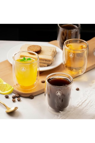 4 tazas para expresso - 6,3 cm - 10 cl