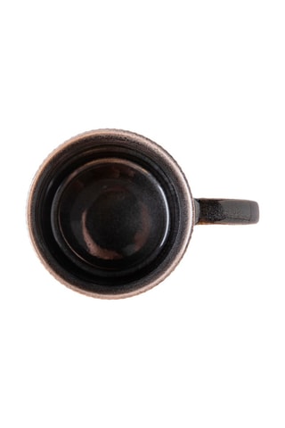 2 tazas de gres - Carbón - 8,8 x 9 cm